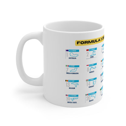 F1 2025 Race Tracks Mug